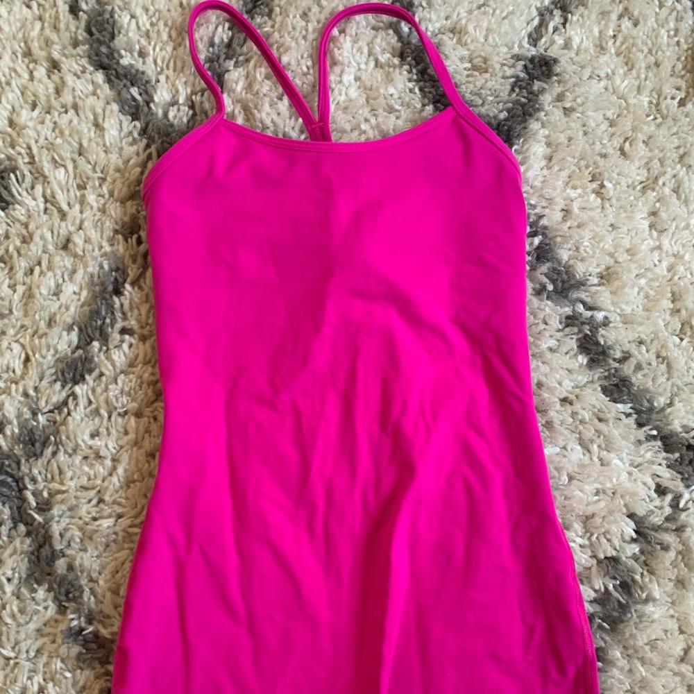 Fuchsia Lululemon Power Y Tank